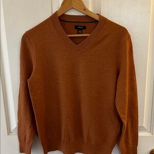 Alfani Men's Orange V-Neck Sweater